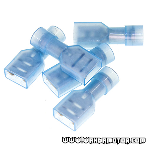 Plate plug set isolated 0.8 x 6.35 blue 5pcs